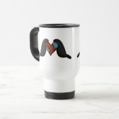 Krähen in der Liebe Reisebecher (Vorderseite Links)