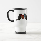 Krähen in der Liebe Reisebecher (Links)