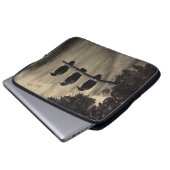 Krähen in der Natur Laptopschutzhülle (Vorne Knopf)