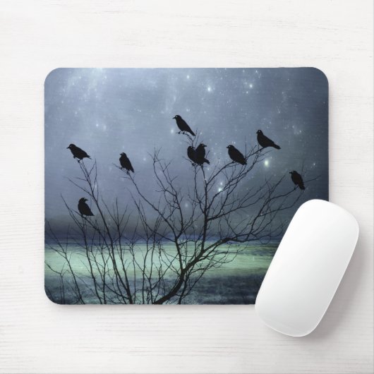 Krähen in einem Himmelstraum Mousepad (Mit Mouse)
