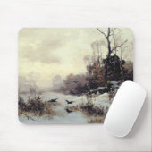 Krähen in einem Winter Landscape, 1907 Mousepad (Mit Mouse)