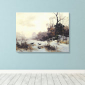 Krähen in einer Winterlandschaft, 1907 Leinwanddruck (Insitu (Holzboden))