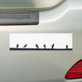 Krähen in einer Zeile Autoaufkleber (Auf Auto)