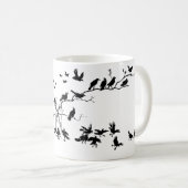 Krähen Kaffeetasse (VorderseiteRechts)