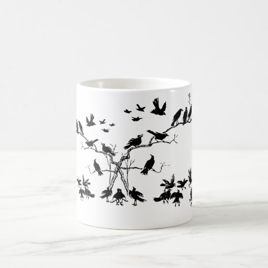 Krähen Kaffeetasse (Mittel)