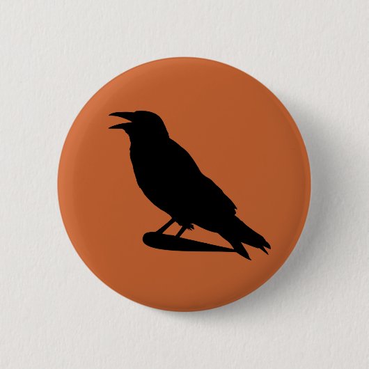 Krähen-Knopf Button (Vorderseite)