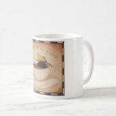 Krähen-Koffein-Verlegenheit Kaffeetasse (VorderseiteRechts)
