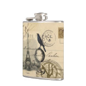 Krähen-Kugel-Paris-Flasche Flachmann (Links)