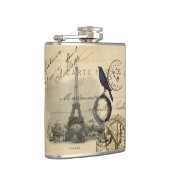 Krähen-Kugel-Paris-Flasche Flachmann (Rechts)