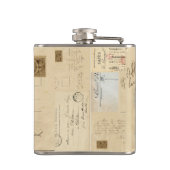 Krähen-Kugel-Paris-Flasche Flachmann (Rückseite)