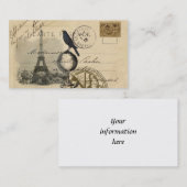 Krähen-Kugel-Paris-Visitenkarte Visitenkarte (Vorne/Hinten)
