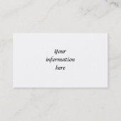 Krähen-Kugel-Paris-Visitenkarte Visitenkarte (Rückseite)