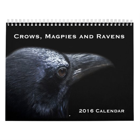 Krähen, Magpies und Ravens 2016 Kalender (Titelbild)
