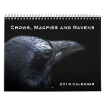 Krähen, Magpies und Ravens 2016 Kalender