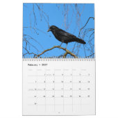 Krähen, Magpies und Ravens 2016 Kalender (Feb 2027)