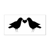Krähen mit Herzkautschuk-Briefmarke Gummistempel (Prägung)
