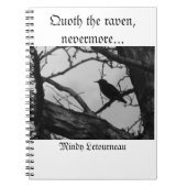 Krähen-Notizbuch Notizblock (Vorderseite)