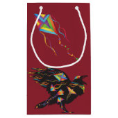 Krähen oder Schwarzvögel Drachen und Halloween-Rav Kleine Geschenktüte (Rückseite)