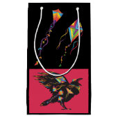 Krähen oder Schwarzvögel Drachen und Halloween-Rav Kleine Geschenktüte (Vorderseite)