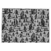 Krähen Raben Crows Geschenk Tüte Party (Rückseite)