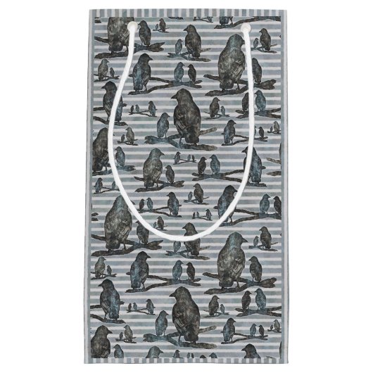 Krähen Raben Crows Geschenk Tüte Party (Vorderseite)