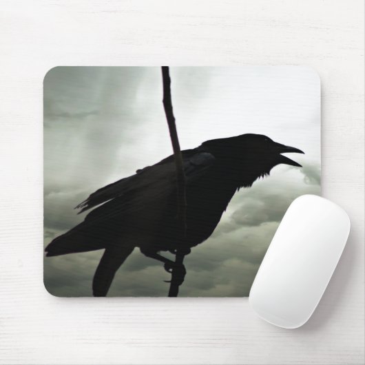 Krähen-/Raben-Foto Mousepad (Mit Mouse)