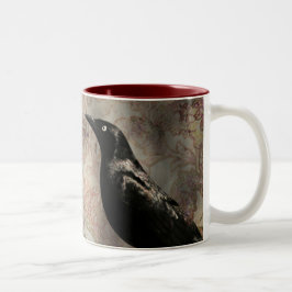 Krähen-/Raben-Foto Zweifarbige Tasse