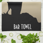 Krähen, Schwarzer Bird Raven Bar Handtuch Gold (Gefaltet)