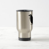 Krähen-Silhouette Reisebecher (Mittel)