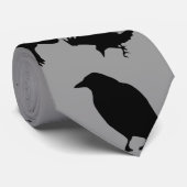 Krähen-Tanz-Krawatte Krawatte (Gerollt)