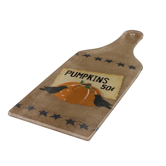 Krähen und Kürbisglas-Schneidebrett Schneidebrett (Ecke)