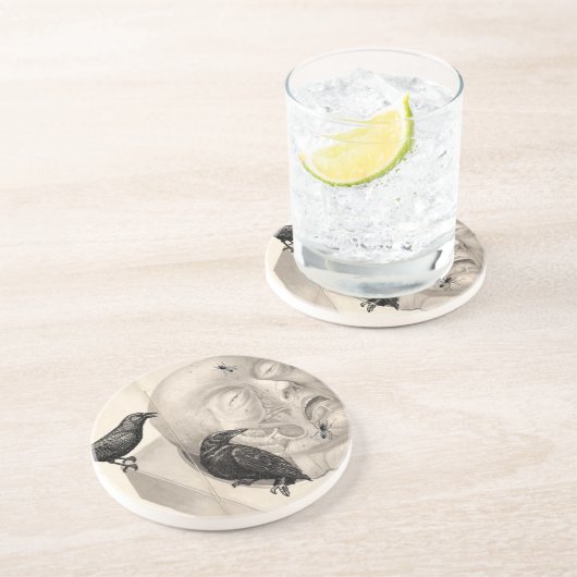 Krähen und Leichen Untersetzer (Seite)