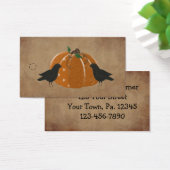 Krähen und Pumpkin Primitive Hang Tag (Schreibtisch)