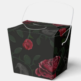 Krähen und Rose Geschenkschachtel