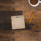 Krähen und Stangen Post-it Klebezettel