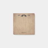 Krähen und Stangen Post-it Klebezettel (Vorderseite)