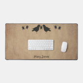 Krähen und Stangen Schreibtischunterlage (Tastatur & Maus)