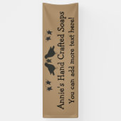 Krähen und Sterne 2,5' x 8' kundenspezifische Banner (Vertikal)