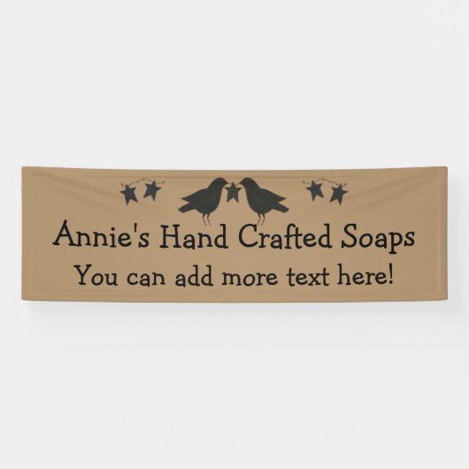 Krähen und Sterne 2,5' x 8' kundenspezifische Banner (Horizontal)