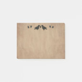 Krähen und Sterne Poststiftnoten Post-it Klebezettel (Vorderseite)