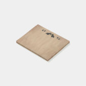 Krähen und Sterne Poststiftnoten Post-it Klebezettel (angewinkelt)