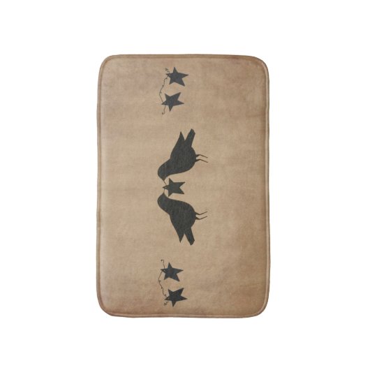 Krähen und Sternen Bath Mat Badematte (Vorderseite Vertikal)