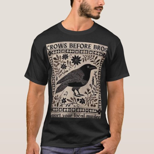 Krähen vor Besenhemden, T-Shirt (Vorderseite)