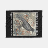 Krähen vor Bros unterstützen Ihre lokale Murderhal Fleecedecke (Vorderseite (Horizontal))