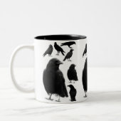 Krähen Zweifarbige Tasse (Links)