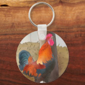 Krähender Hahn Schlüsselanhänger (Vorderseite)