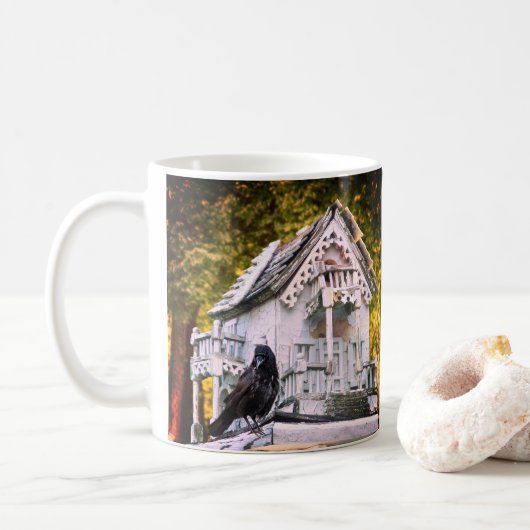 Krähenhaus Kaffeetasse (Mit Donut)