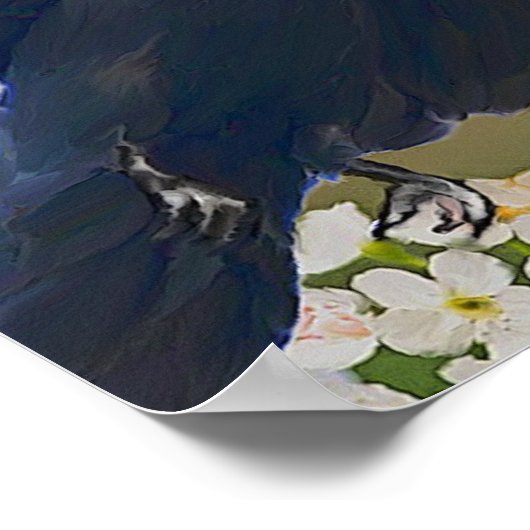 KrähenKardinal Poster (Ecke)