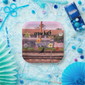 Krähenköder-Papierplatte Pappteller (Party)