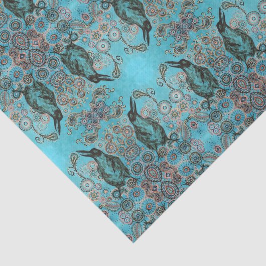 Krähenmalerei-Seidenpapier Seidenpapier (Ausschnitt)